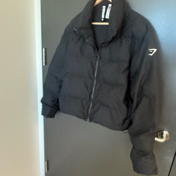 Gymshark M never worn only in storage so new as new can be Black Puffer Jacket - Picture 3 of 16